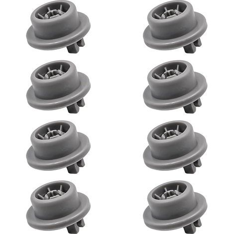 Lot de 8 roulettes de panier inférieur pour lave vaisselle Bosch, Kenmore et Neff Siemens, pièce de rechange n° 165314 (1/5)
