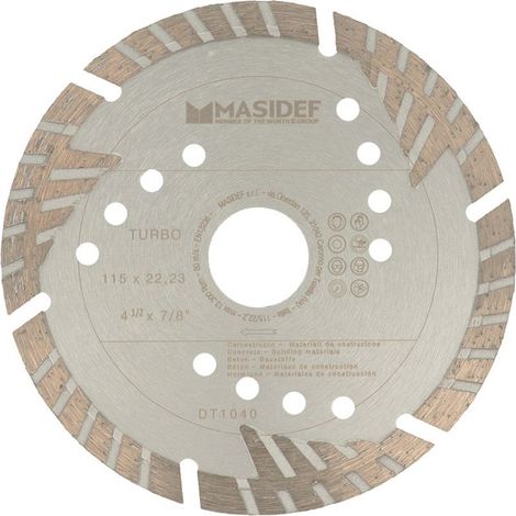 Disco da taglio 115X2,7mm turbo diamantato scanalato professionale