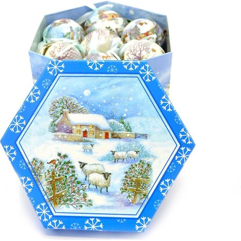 JSSEVN - Regalos para todas las ocasiones (Edición limitada) - Juego de 7 adornos navideños irrompibles para árbol de Navidad (7 cm) (1/5)