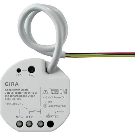 Gira Actuador conmut./pers. 2f/1f 16 A UP OneKNX [506200], 5062 00