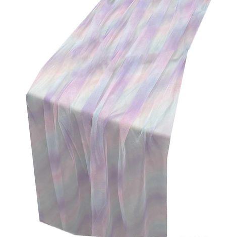 Nappe colorée et vibrante, en matériau résistant et imperméable, facile à nettoyer et pliable, idéale pour les fêtes à la maison. 30 x 180 cm, violet. (1/5)