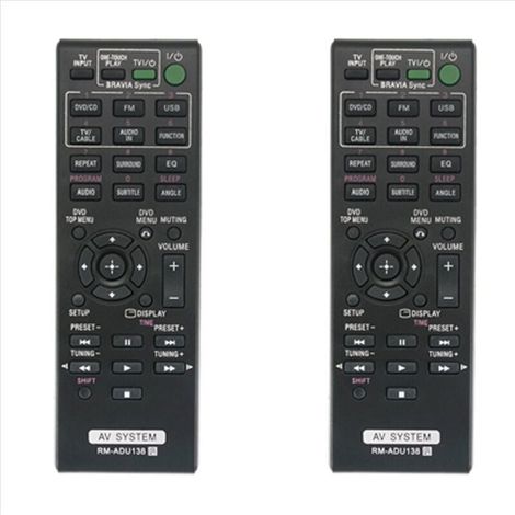 2X RM-ADU138 Telecomando sostitutivo per sistema AV DAV-TZ145 HBD-TZ140 HBD-TZ145 (1/4)