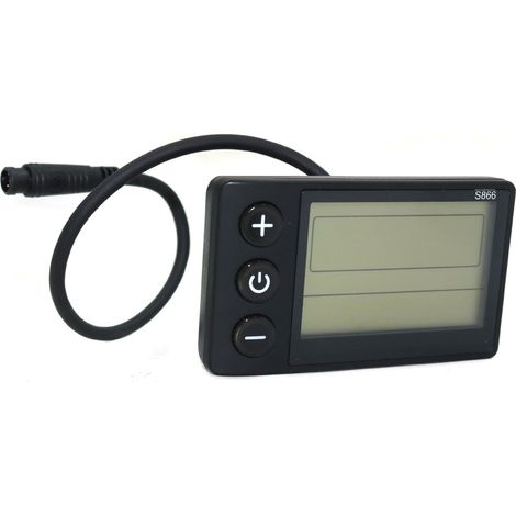 Écran LCD S866 - - Vélo Électrique - Étanche - Installation Facile - Compatible 24V 36V 48V (1/5)