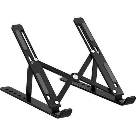 Adjustable 18-inch laptop stand, made of aluminum alloy and silicone, foldable. (1/5)