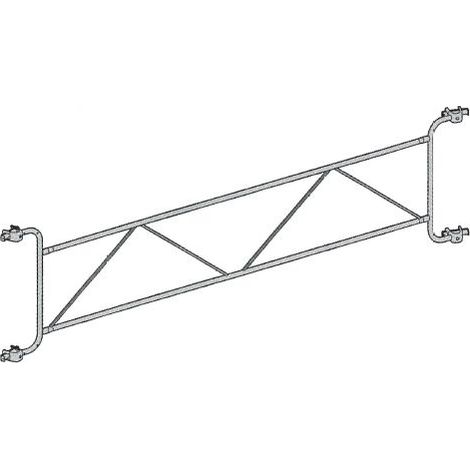 Altrad – Garde corps en acier galvanisé 3m – Accessoire pour échafaudage – Charge 300 kg/m² – Montants 48,3mm – J00072