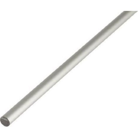 Barre Cylindrique Aluminium - 1000 x 10 mm - Argenté - 1 Pièce