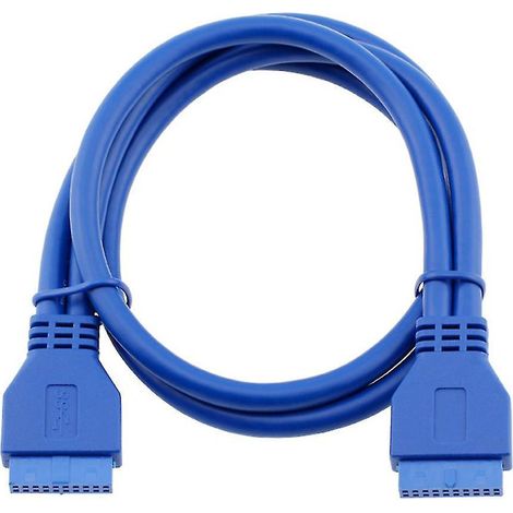 Câble d'extension 5G USB 3.0 20 broches femelle vers USB 3.0 20 broches femelle pour carte mère (1/4)