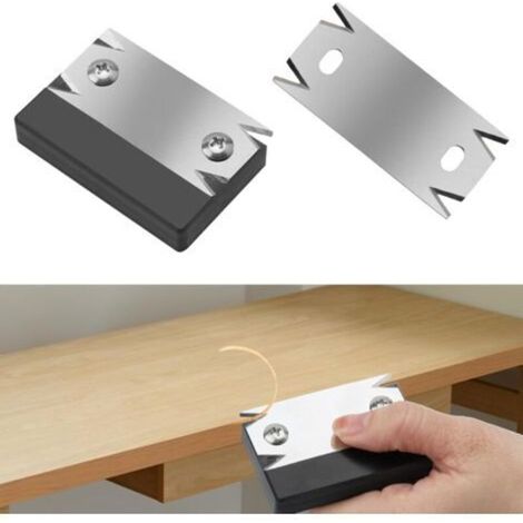 Coupe-Bordure pour Le Travail du Bois, Portable Coupe-Bande de Chant Manuel avec 1 Lame de Rechange Antidérapant Raboteuse Manuelle pour Bois PVC ABS Mélamine Plaqueuse de Chants en Pl