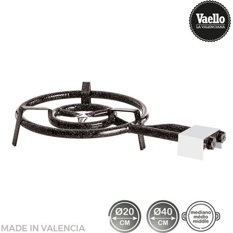 Vaello Campos Bruciatore per Paella Nero 40 cm
