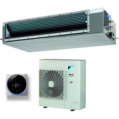 daikin bluevolution air conditioner climatiseur ducted medium head 36000 btu fba100a + azas100mv1 single phase r-32 wi-fi optional with wire control silver brc1h519 / brc1h52ss