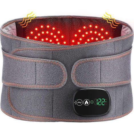 Ceinture de massage chauffante rechargeable, ceinture chauffante à compresse chaude, contrôleur de ceinture chauffante avec voyant rouge. (1/5)