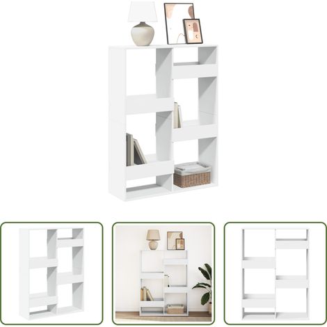 Étagère -  Bibliothèque blanc 100x33x135 cm bois d'ingénierie (1/5)