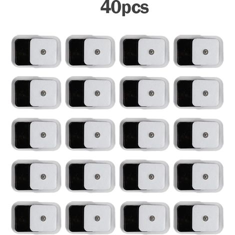 Électrode de rechange auto-adhésive non tissée pour appareil de massage TENS (stimulateur nerveux 4 x 4 cm) 03745