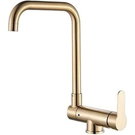 Robinet de Cuisine Noir Rabattable, Mitigeur Repliable Sous Fenêtre Pivotant à 360°, Robinet Pliable en Acier Inox SS304, Robinet Mitigeur Evier Eau Chaude et Froide Réglable (1/4)