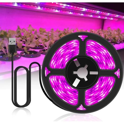 KLVGTIFS PU - Éclairage d'ambiance, rubans lumineux Bande lumineuse USB pour plantes, circuit imprimé nu, non étanche, éclairage d'appoint (Y154) (1/5)