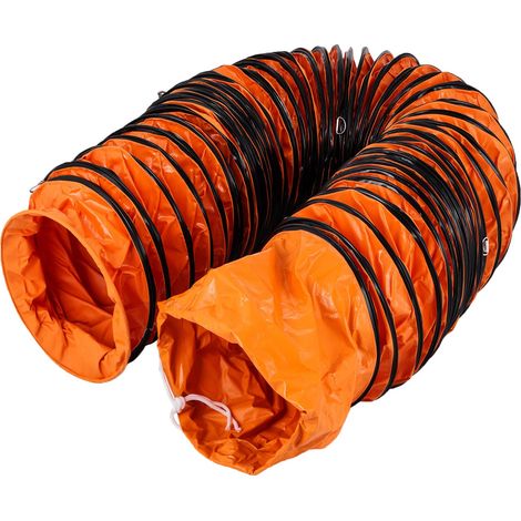 Tuyau en PVC 25 pi, Gaine de ventilation Flexible 12 po, Tuyau flexible PVC Conduit en PVC antidéflagrant Résistant à l'usure Cordes ajustables pour ventilateur d'extraction dans les usines (1/5)