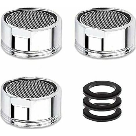 KZQ Mousseur Robinet M22/M21,5, 3 Pièces Aerateur Robinet Economie D'eau Avec Filtre en Acier Inoxydable, Aérateur de Filtre a Eau Robinet(21,5mm Filetage Mâle) (1/3)