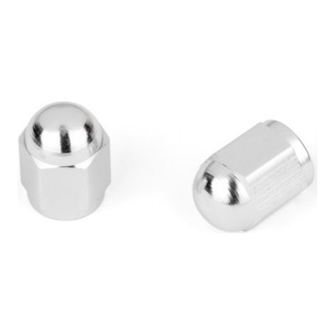 Capuchon de Valve Hexagonal Argent Vendu par paire