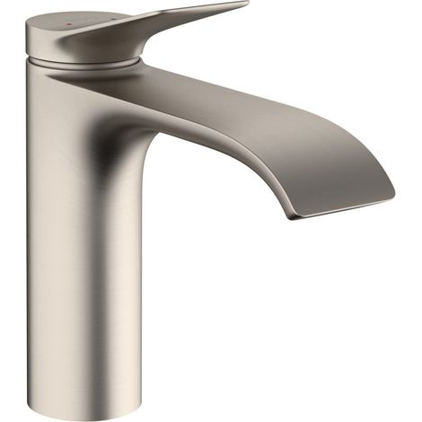 Accessori per lavabo con scarico a leva, risparmio energetico (CoolStart), rubinetto da bagno, altezza bocca 110 mm, miscelatore per lavabo, risparmio idrico (EcoSmart) (1/4)