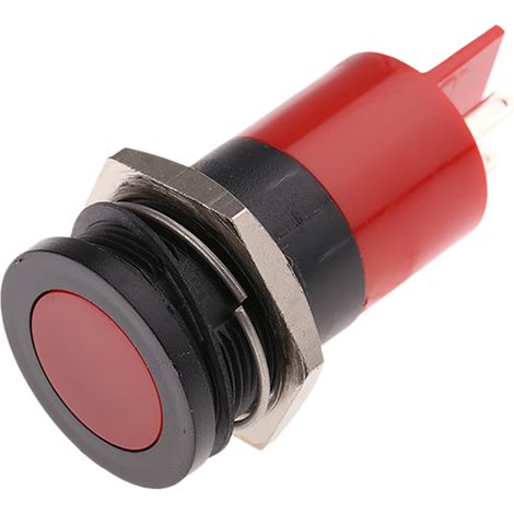Voyant LED lumineux Rouge RS PRO, dia. 22mm, 12V ( Prix pour 1 )