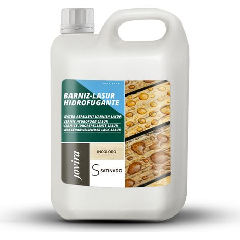 JOVIRA PINTURAS Impregnante legno, (2 Litri, Incolore), Lasur idrorepellente protettivo satinato all'acqua protegge, decora e impreziosisce tutti i tipi di legno. (2 Litri, Incolore) (1/4)