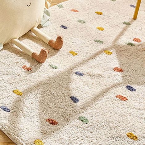Weiche, dekorative Teppiche, geruchlos, strapazierfähig, charmant, für Kinderzimmer, Wohnzimmer, Sofa, Couchtisch (1/5)