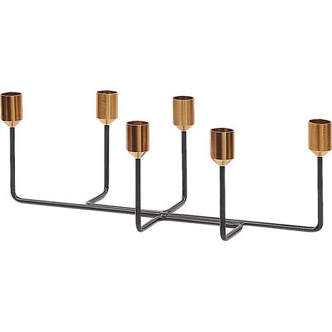 Kerzenständer BANGKA Metall 12 cm Schwarz