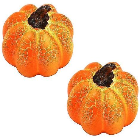 Lot de 2 lampes citrouille pour décorations d'Halloween (1/3)