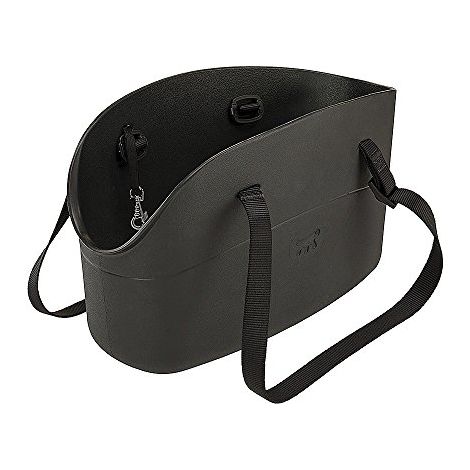 Ferplast WITH-ME SMALL Borsa in resina per il trasporto di cani di piccola taglia. Diversi colori moda.. Variante - Misure: 14 x 35 x h 22 cm - Nero