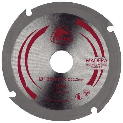 Disco 125mm Stayer Corte Madera