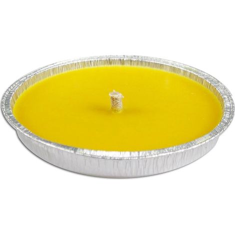 FIACCOLA ALLA CITRONELLA IN STAGNOLA Ø 14x2h cm