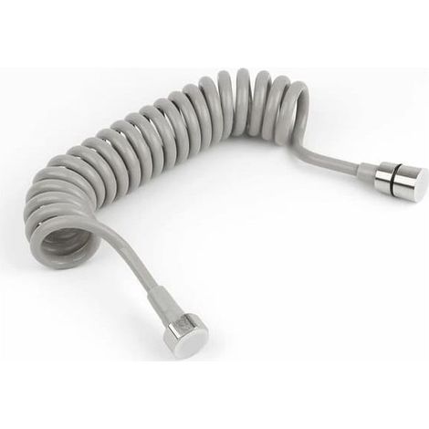 Flexible de douche télescopique 3M, flexible spiralé avec raccord en acier inoxydable pour pistolet de douche de salle de bain (1/5)