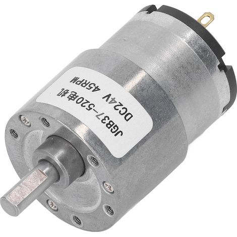 Selbsthemmender Schneckengetriebemotor mit hoher Torsion, Messingspule, Drehzahlreduzierung, Gleichstrom-Getriebemotor, 24 V, 45 U/min (1/5)