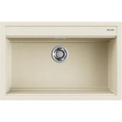 Lavello Elleci Incasso 1 vasca 79x51 Best 130 Granitek Bianco Antico LGB13062 (1/3)
