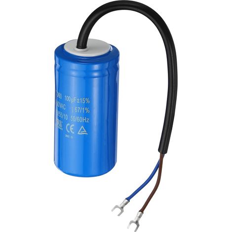 Cd60 Fonctionner Condensateur, 100Uf 250VAC 50/60Hz Moteur Démarrage Condensateur avec 2 Fils pour Air Compresseur Moteur Démarrage Execution (1/5)