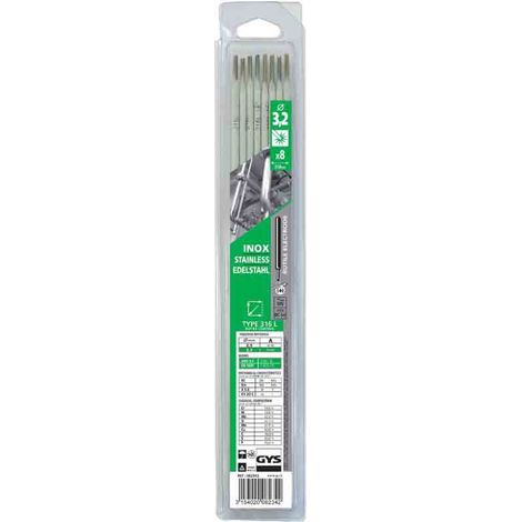 8 electrodos de acero inoxidable Ø 3,2 mm GYS