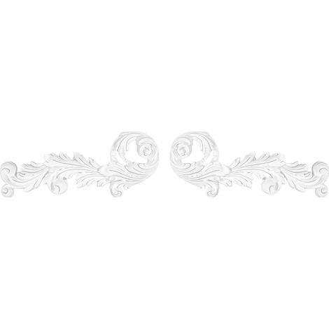 1 Set Ornamente - Stuck aus PU, stoßfest & hart - Dekoration Grand Decor - große Auswahl (W874L+R, W874L+R) (1/2)