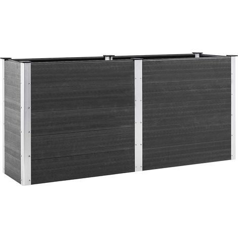 Maison Exclusive - Garten-Hochbeet 200x50x91 cm WPC Grau