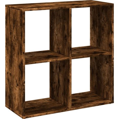 Maison Exclusive - Raumteiler-Bücherregal Räuchereiche 69,5x29x69