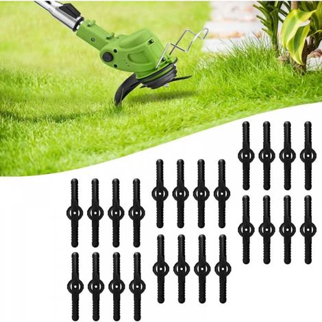 Coupe Bordure Lame De Rechange, 24V Coupe Bordure sans Fil avec Batterie Lame en Métal, Debroussailleuse Electrique Accessoires, pour Coupe Bordure sans Fil Garniture De Jardin,Plastic Blade (1/3)