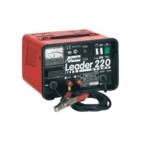 CARICABATTERIA LEADER 220 TELWIN  START VOLT 12/24 AH 30/180/400