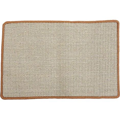 Tapis à griffer pour chat, tapis à griffer en sisal naturel, tapis de sol horizontal pour chat (1/5)