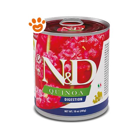 Farmina Dog N&D Quinoa Adult Digestion  - Farmina Dog N&D Quinoa Adult Digestion - Lattina Da 285 Gr