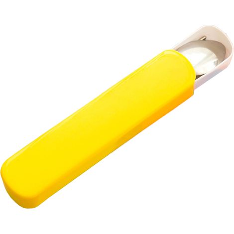 Couverts Portables - Cuillère Fourchette Baguettes En Acier Inoxydable - Ensemble 3 Pièces Avec Étui De Transport (1/5)