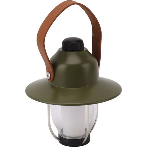 Lampe de camping en forme de pomme de pin, rechargeable par USB, éclairage LED 3 couleurs, lampe de tente pour activités de plein air, verte (1/5)