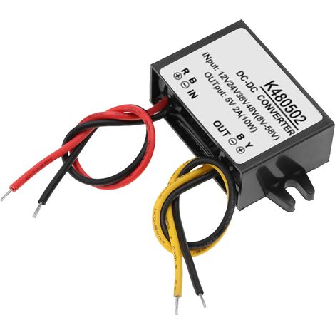 DC-DC 12V/24V/36V/48V auf 5V 2A Abwärtswandler-Netzteilmodul (1/5)