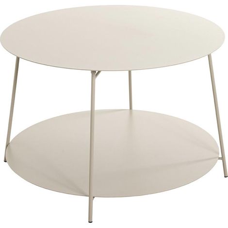 Table Basse en Métal "Conrad" 65cm Gris (1/4)