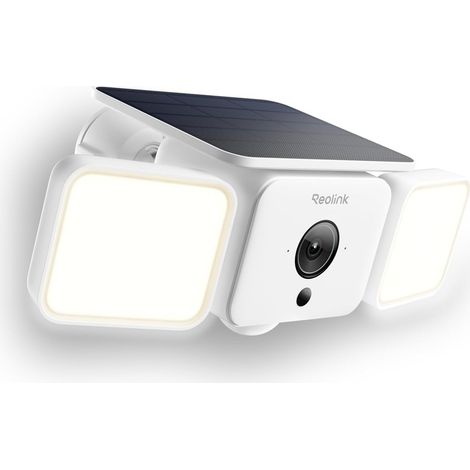 Caméra Solaire WiFi 2K 150°, Éclairage Jusqu'à 1000 LM et Alarme Sirène, Projecteur Activé par Détection AI/PIR, Vision Nocturne Couleur, Wi-FI 6 2,4/5 GHz, IP66 (1/5)