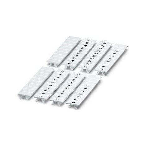 PHOENIX CONTACT ZB 4.LGS:FORTL.ZAHEN 11-20 - NASTRO DENTELLATO, 10 PEZZI, 11-20 NUMERI CONTINUI, 4 MM DI LARGHEZZA, 1.110 G, BIA