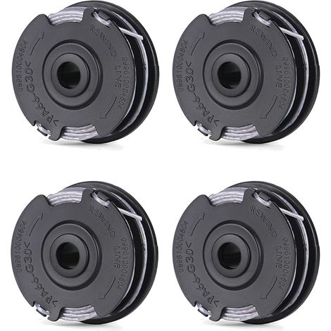 Lot de 4 bobines de Fil de Coupe 6 m de Rechange pour Bosch Art 24 27 30 30-36 LI débroussailleuse No.F016800351